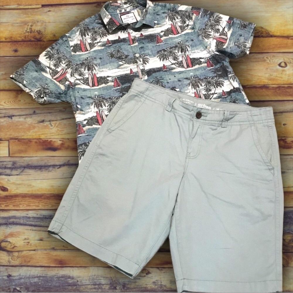 URBAN PIPELINE Flat Front Chino Bermuda Shorts - Picture 3 of 11